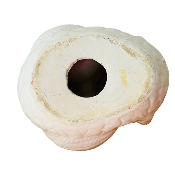 Vintage Hen On Nest Salt Pepper Napkin Holder Ceramic White Country Kitchen - Picture 9 of 10